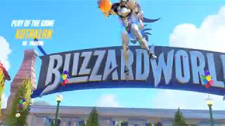 Day 1 - Blizzard world Overwatch First Quintuple Kill for Pharah POTG