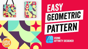 Easy Geometric Pattern Tutorial for Beginners in Affinity Designer | Great for Print on Demand