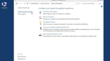 Windows 8.0 Professional - Determine Which Speech Recognition Engine is Selected