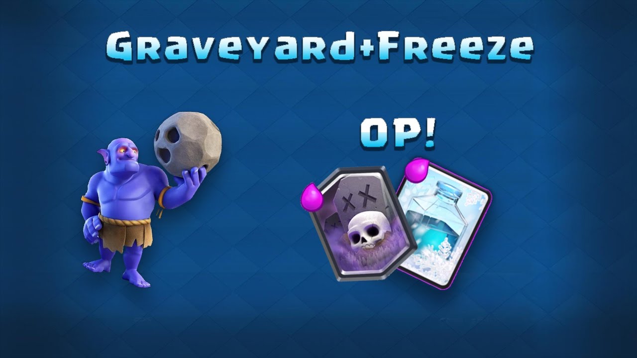 Clash Royale Graveyard+Freeze OP DECK! YouTube