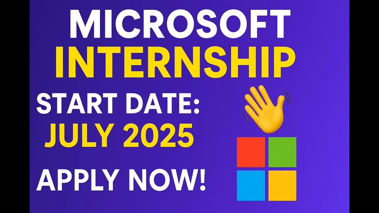 Microsoft Internship 2025 🔥 How to Apply + Eligibility | Official ...