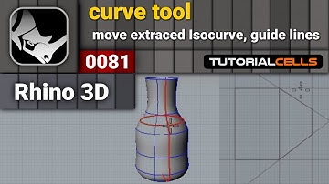 0081. move extracted isocurve, mark or show start & end curve, guide lines in rhino