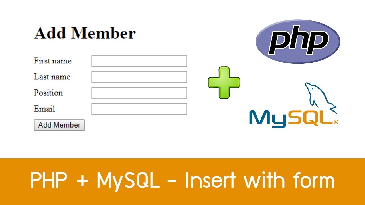 เพิ่มข้อมูลลงฐานข้อมูล phpmyadmin  New 2022  PHP with MySQL - การเพิ่มข้อมูลจากฟอร์ม (INSERT DATA WITH FORM)