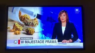 Kali w Polsat News, odbiera marihuanę z policji