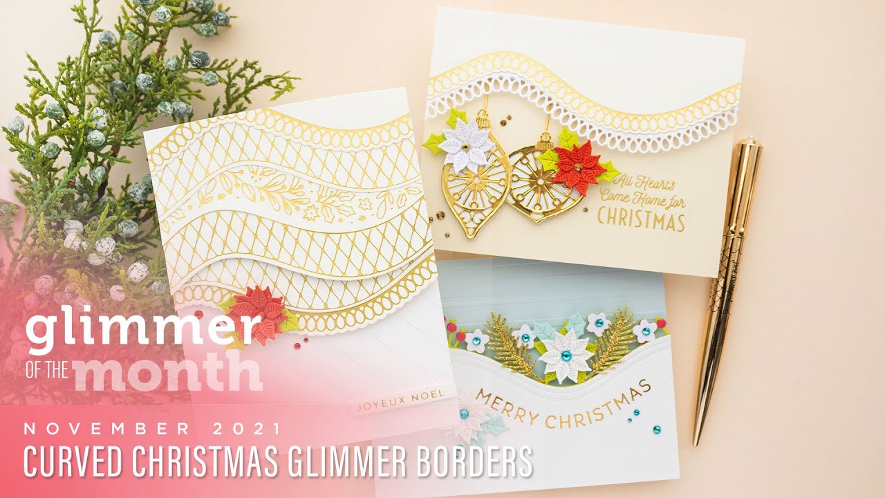 November 2021 Glimmer Hot Foil Kit of the Month – Curved Christmas