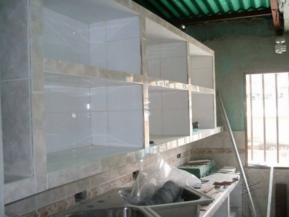 Construcción de cocina empotrada en concreto y ceramica youtube