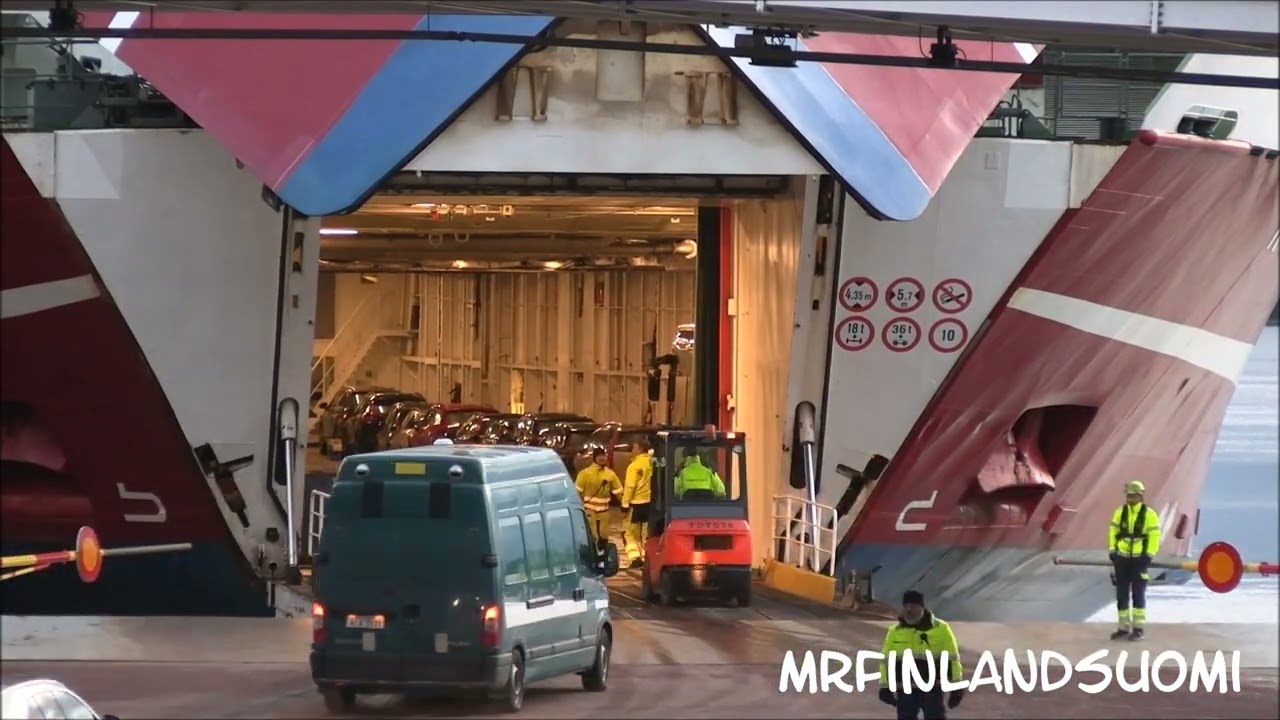 Rosella Mariehamn 4 1 2023 Viking Line - TimeLaps -