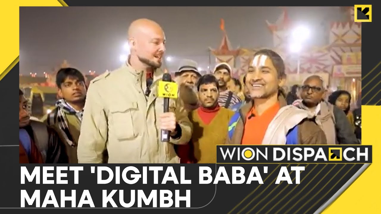 Maha Kumbh 2025: Meet Tech-Savvy Digital Baba | WION Dispatch - YouTube