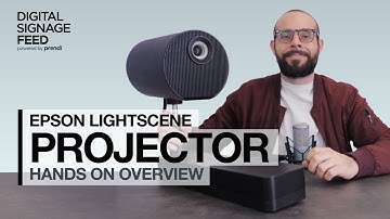 Epson LightScene Projector Review: Digital Signage Feed by Prendi