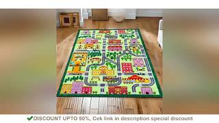 Kids City Road Play Mat Rug Soft Non-Slip Educational Town Traffic Carpet Fun City Map Design screenshot 5