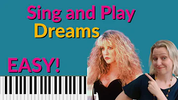 Fleetwood Mac Dreams Piano Tutorial | EASY sing and play