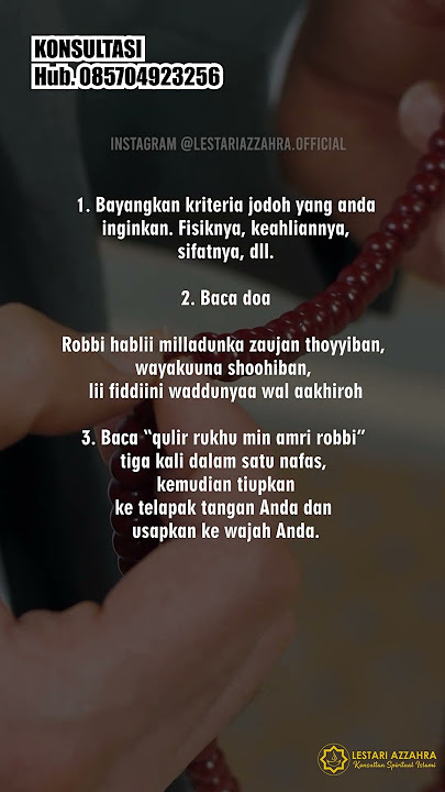 Ikhtiar Jodoh 40 Hari #doa #jodoh #susahjodoh