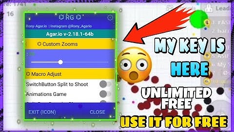 AGAR.IO 2.18.1*FREE KEY*RG MOD CUSTOM ZOOM+FAST FEED+EMOJI NO KEY NEEDED *UNLIMITED*