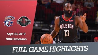 Shanghai Sharks vs Houston Rockets - Full Game Highlights | Sept 30, 2019 | NBA Preseason 2019-20