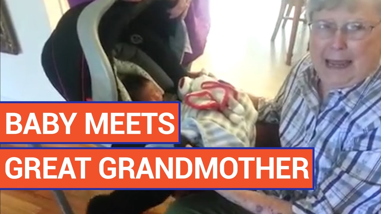 Great-Grandma Surprised With Adopted Great-Grandson