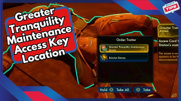 Greater Tranquility Maintenance Access Key Location in The Outer Worlds 2