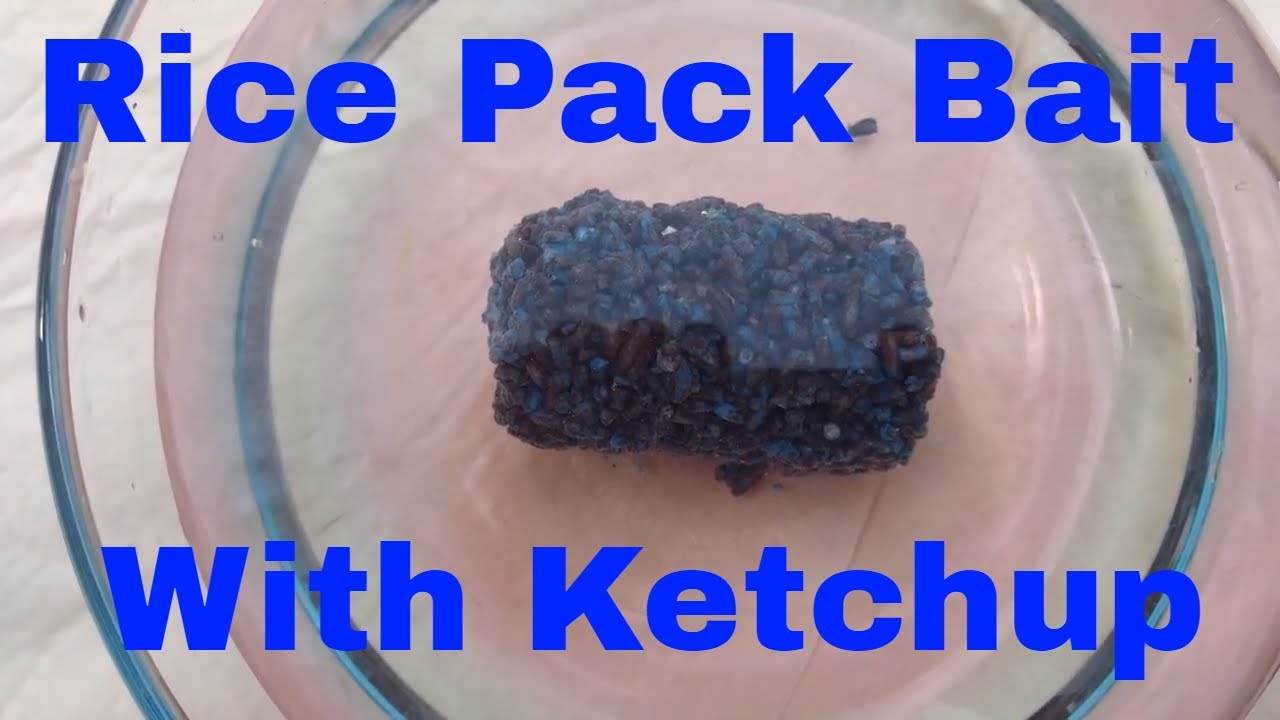 How to make rice pack bait with ketchup carp fishing recipe YouTube