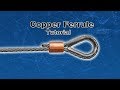 How to crimp wire rope ferrules Copper (Diy)
