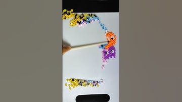 Pacman game. #shorts #satisfying #asmr #reverse  #relaxing #beads #pacman