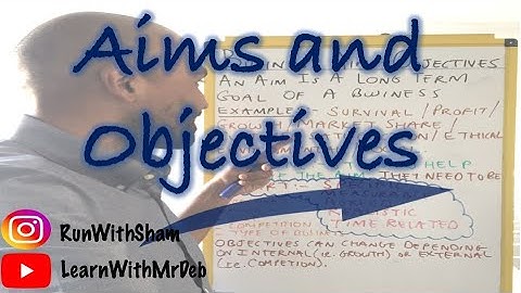 What are aims and objectives?