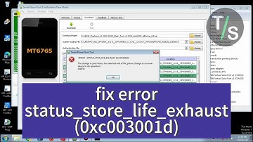 fix flashtool error status store life exhaust 0xc003001d