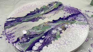 Pearl Cell Pour with Dutch Pour Combo | Pearl Cell Recipes Included | Acrylic Pour Tutorial
