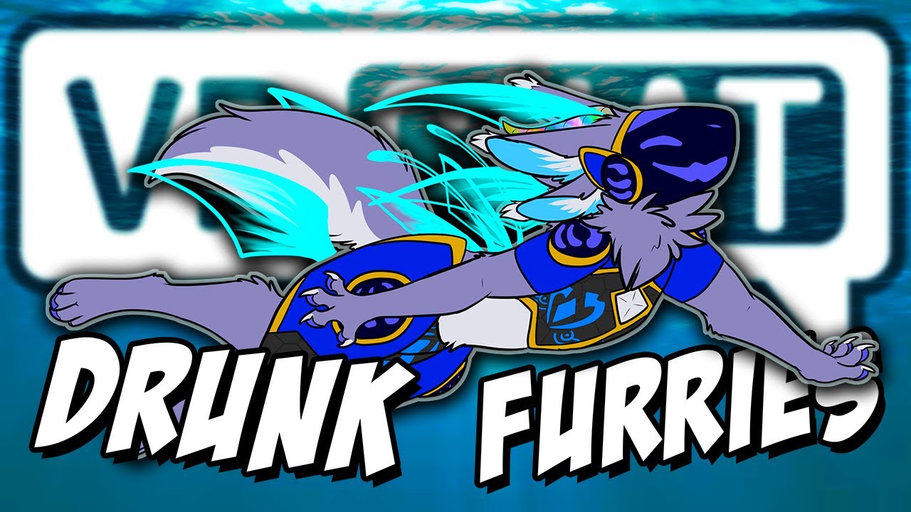Drunk Furries in VRChat - MY BRAND -- Furality Aqua