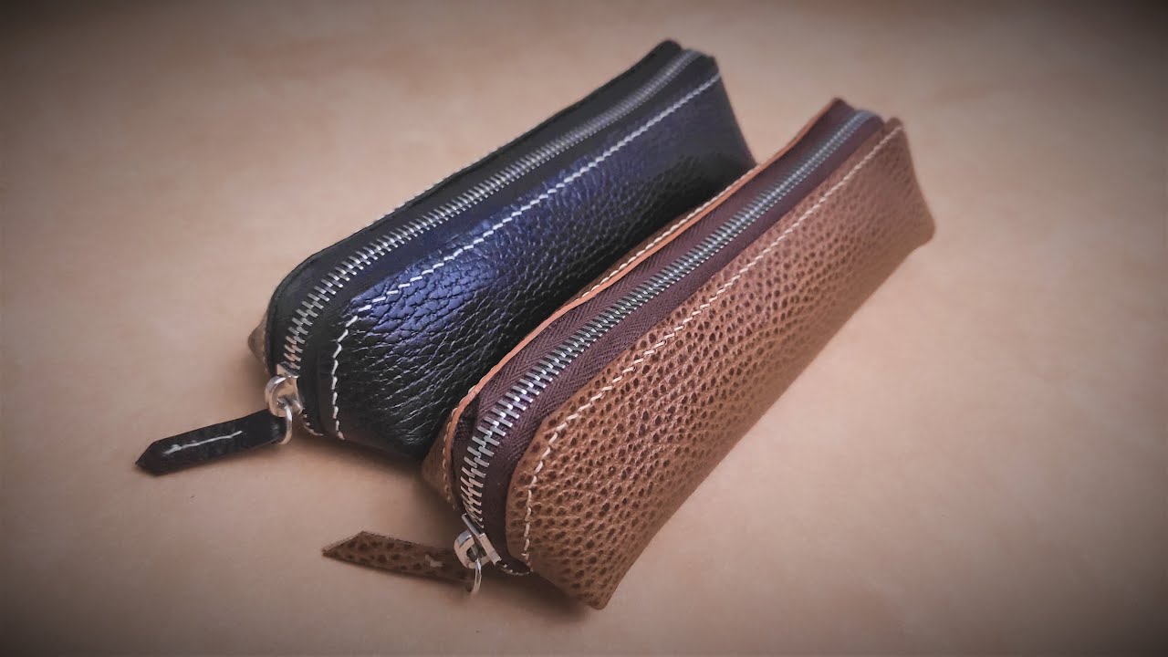 Como hacer lapicero de cuero con cremallera ZPC 001A