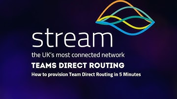 how to set up Teams Direct Routing and Operator Connect with Stream Networks