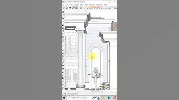 create Horizontal Groove Lines On Selected Face #sketchup #3d #shorts