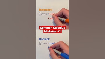 Common Calculus Mistakes #1 #Shorts #math #calculus #mistakes