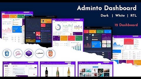 Adminto Bootstrap Admin Template Dashboard HTML
