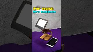 How to Make a Mobile Pop Filter with Cardboard 📱 #diy #pop #filter #handmade #craft