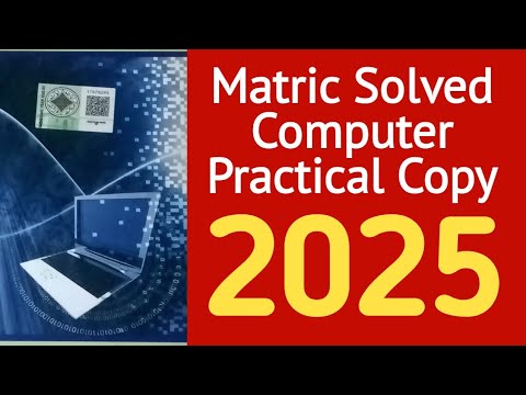 Class 10th Computer Practical Copy 2025 sample - YouTube