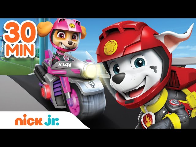 PAW Patrol Moto Pups & More! 30 MINUTE MARATHON | Nick Jr. class=