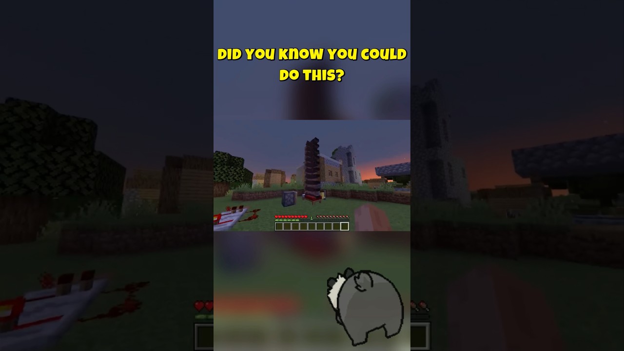 MINECRAFT - DID YOU KNOW YOU CAN DO THIS? 💀🤣