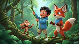 The Jungle Friend Rescue 🦊🌴 | A Heartwarming 3D Animated Story About Friendship & Teamwork