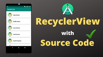 Android RecyclerView Full Concept for Beginners in Hindi | With Source code