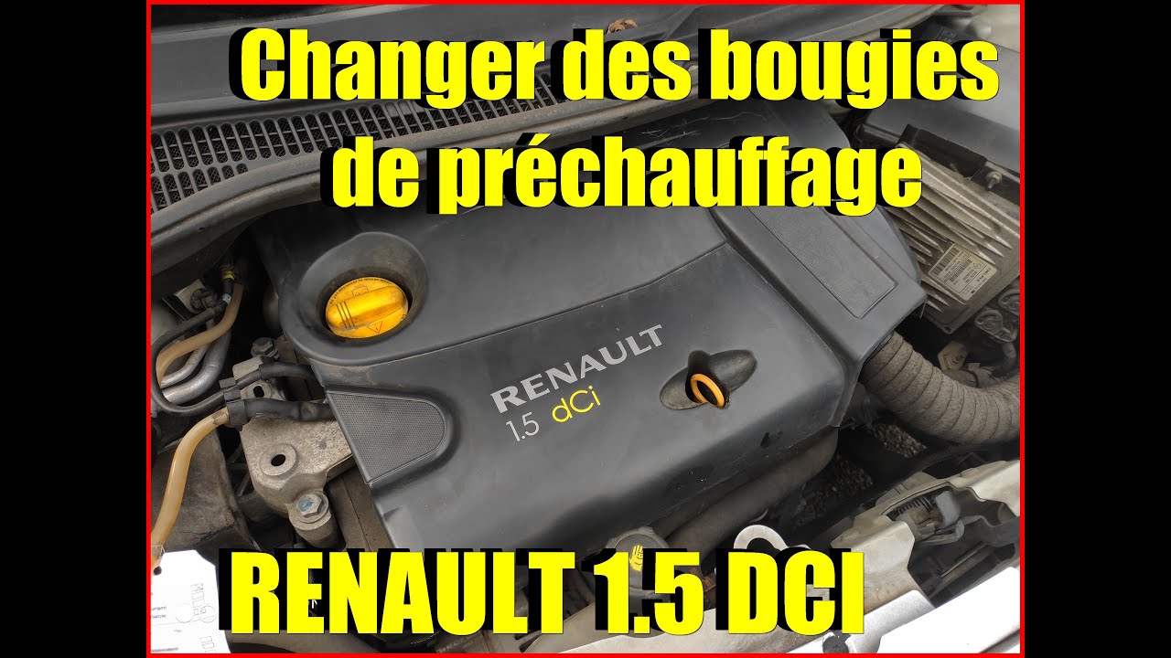 🔵🔵🚗Changer des bougies de préchauffage moteur Renault moteur