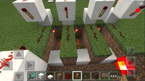 Minecraft PE Redstone Tutorial Mini Advanced Lock