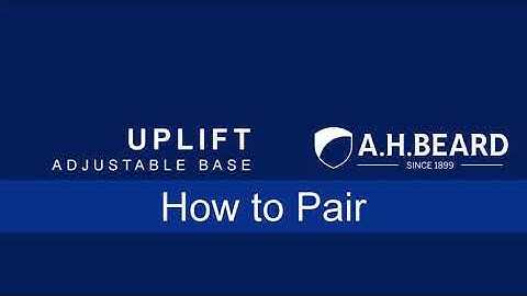Uplift Adjustable Base  How to Pair