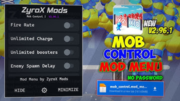 Mob Control Mod Menu v2.96.1 | Unlimited Coins + All Features Unlocked