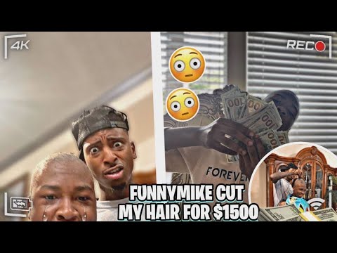 FUNNYMIKE CUT MY HAIR BALD FOR 1500$😢(IM GIVING 1000$ TO MY MOM 😱😱)