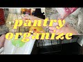 SMALL PANTRY ORGANIZATION|ORGANIZE WITH ME|PANTRY ORGANIZATION|CLEAN WITH ME|PANTRY CLEAN OUT