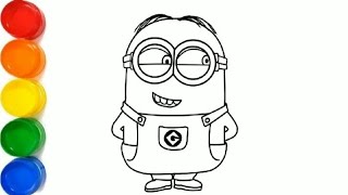 Minions | How to draw easy step by step for kids and toddlers