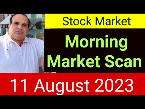 Stock Market Morning Scan 11 August 2023 by CA Ravinder Vats