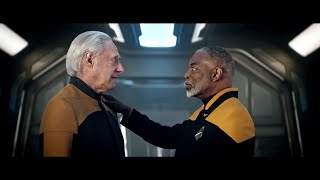 Star Trek Picard 3x8 Geordi Data and Picard Talk About Friendship and Death