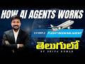 How AI Agents Works: Architecture, Tools, and Orchestration (Deep Dive) | Explanation in Telugu
