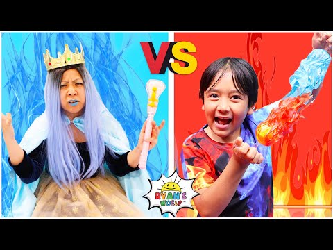 Hot Vs Cold Ryan and the Ice Queen The Movie 1 hr kids video!!