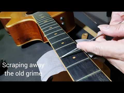 Guitar Care Vlog June 2020 - Scraping away that old grime